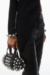 Alexander Wang black asymmetric long-sleeve top