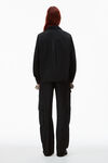 alexander wang button up cargo jumpsuit black