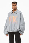 alexander wang ny 发泡图案毛圈布运动衫 dirty sky blue