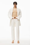 alexander wang clear hotfix camisole in light mesh ginger