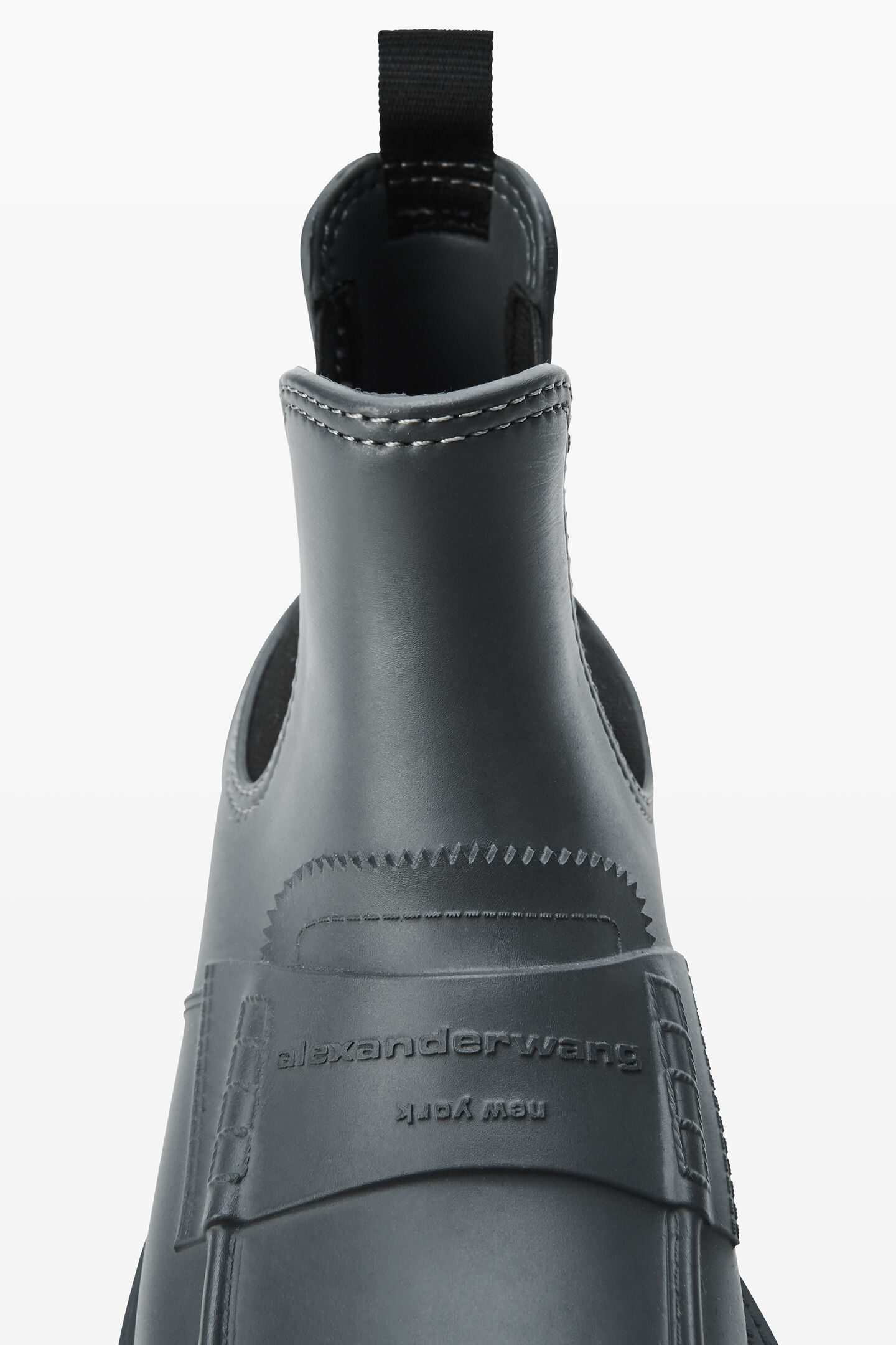 Alexander Wang Carter Platform Rain Boot In Gray