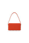 Alexander Wang fiery red roz wallet with crossbody strap in leather