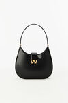 alexander wang w legacy 皮革大号流浪包 black