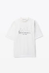 Alexander Wang white 白色棉质加大款徽标 t 恤
