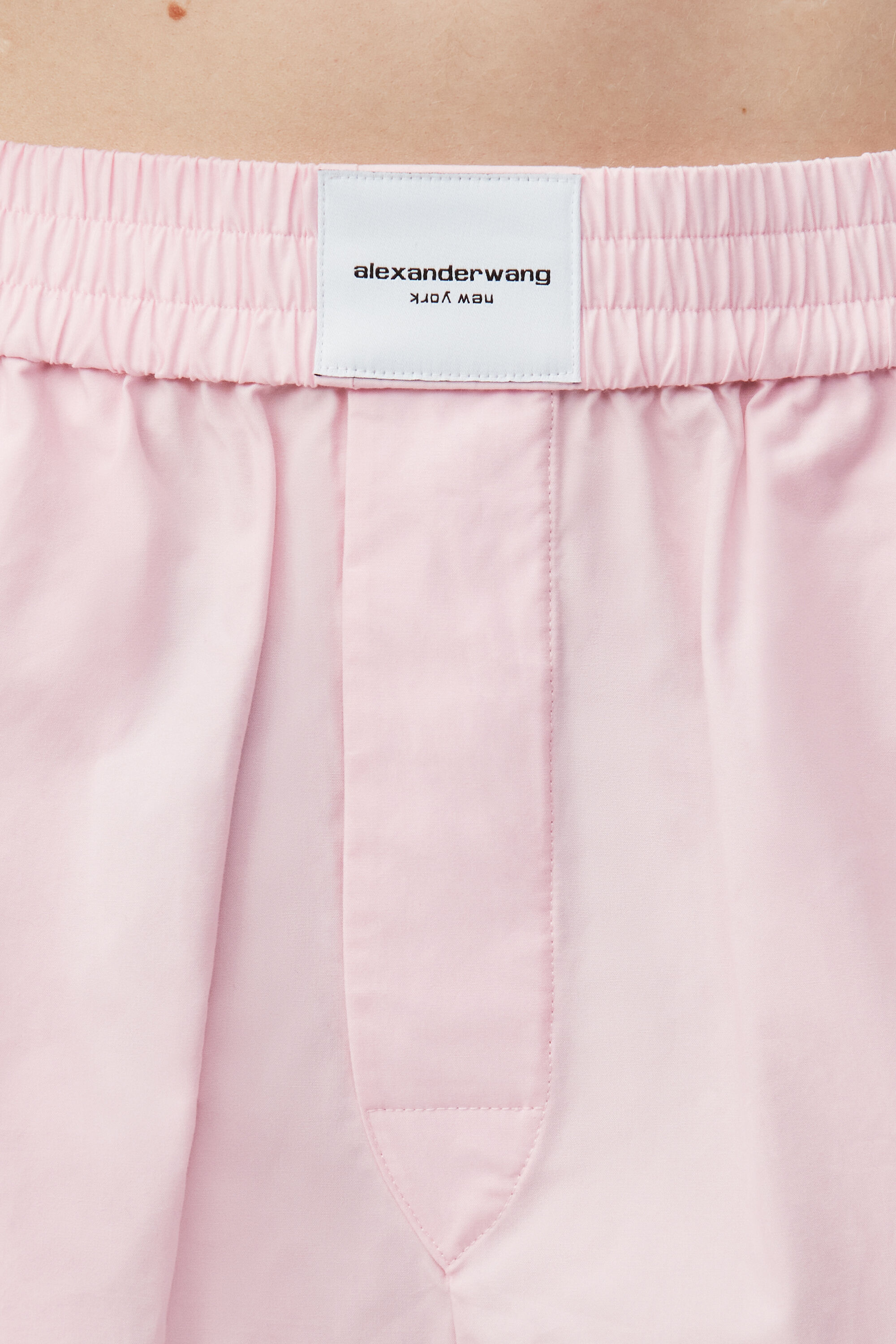 ショートパンツ Alexander Wang SS25 'Pleated Boxer' shorts (1WC2254812 426) Pre-Styled Pleated Short with Boxer Waistband in GREY