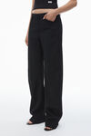 Alexander Wang black mid-rise tailored trouser