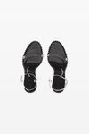 alexander wang nova 105 strappy sandal in pvc black