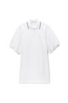 Alexander Wang white relaxed polo cotton minidress
