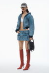Alexander Wang vintage light indigo mid-rise cargo pocket miniskirt