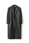 alexander wang 皮革精裁方正机车外套 black