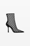 alexander wang delphine 105徽标网眼短靴 black