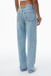 Alexander Wang vintage faded indigo ez mid-rise straight-leg jeans