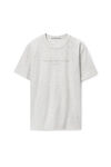 alexander wang 密织平纹针织布发泡品牌标志短袖 t 恤 light heather grey