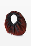 Alexander Wang black/burnt cherry crescent mini bag in distressed crystal hotfix
