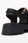 Alexander Wang black carter cage sandal in box calf