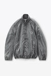 Alexander Wang black oversized piped track jacket