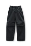 Alexander Wang black 黑色斜纹棉铰接式长裤