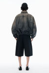 Alexander Wang black black cotton shorts with key hardware
