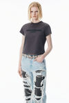 Alexander Wang washed black bean washed grey jersey tee