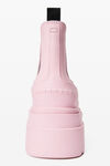Alexander Wang cradle pink carter 75mm ankle platform boot in rubber