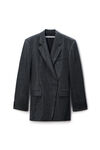Alexander Wang grey blazer dress in wool mohair