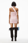 alexander wang 人造绒面革迷你吊带连衣裙 light pink