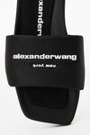 Alexander Wang black aw pool slide