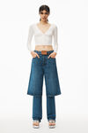 alexander wang cardigan in stretch viscose knit soft white