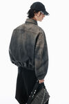 Alexander Wang vintage black ブラック レザー トロンプルイユ ジャケット