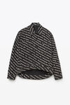 alexander wang 后背垂坠感夹克 grey aged/white