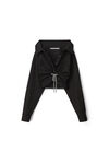 CROPPED BUTTON UP IN COTTON POPLIN