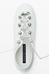 Alexander Wang optic white vyolette 系带平底鞋