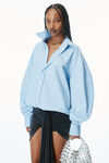 Alexander Wang oxford blue oversized organic cotton shirt
