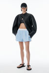 Alexander Wang oxford blue blue organic cotton boxer shorts