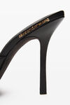 Alexander Wang black lucienne 105 毫米光滑皮革夹趾穆勒鞋