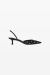 alexander wang delphine 65 slingback in crystal satin black