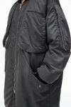 Alexander Wang black biowash 加大款夹棉派克大衣
