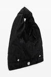 alexander wang hotfix crystal mini hobo in satin black
