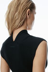 Alexander Wang black compact sporty minidress