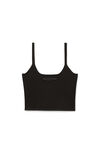 SCOOP NECK TANK IN STRETCH VISCOSE KNIT