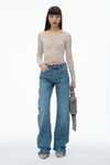 Alexander Wang cement ruched pullover