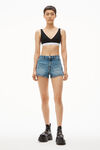 alexander wang 罗纹平纹布紧身胸衣 black