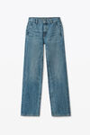 alexander wang ez 中腰直筒牛仔裤 vintage medium indigo