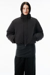 Alexander Wang black ブラック パファーコート 取外し可能なスカーフ付き