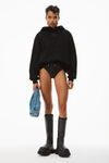alexander wang mini hobo bag in denim vintage medium indigo