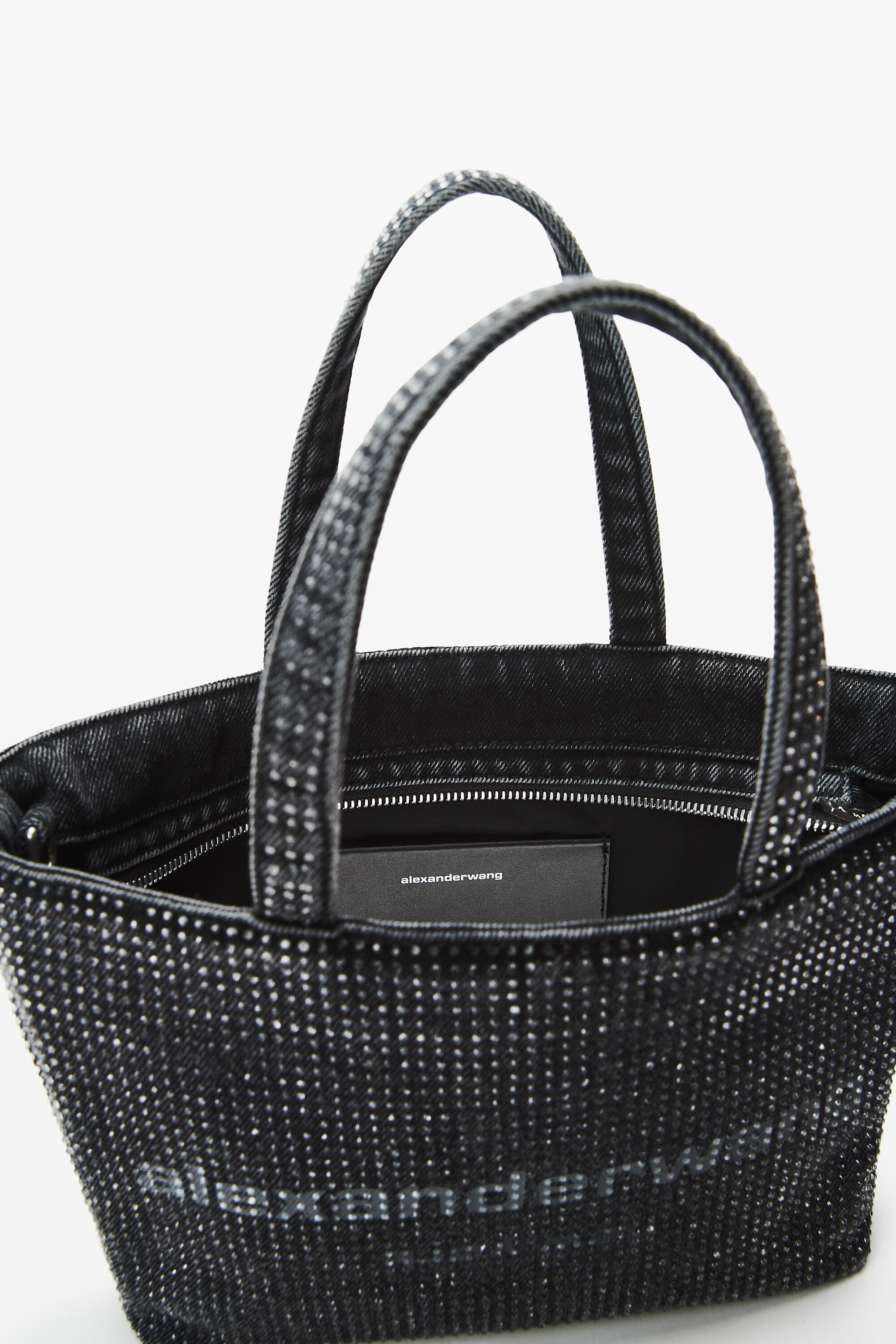Punch Crystal Mini Tote in GREY AGED | alexanderwang®