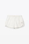 alexander wang marathon shorts in nylon white