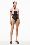 alexander wang 密织尼龙短款开衫 light pink