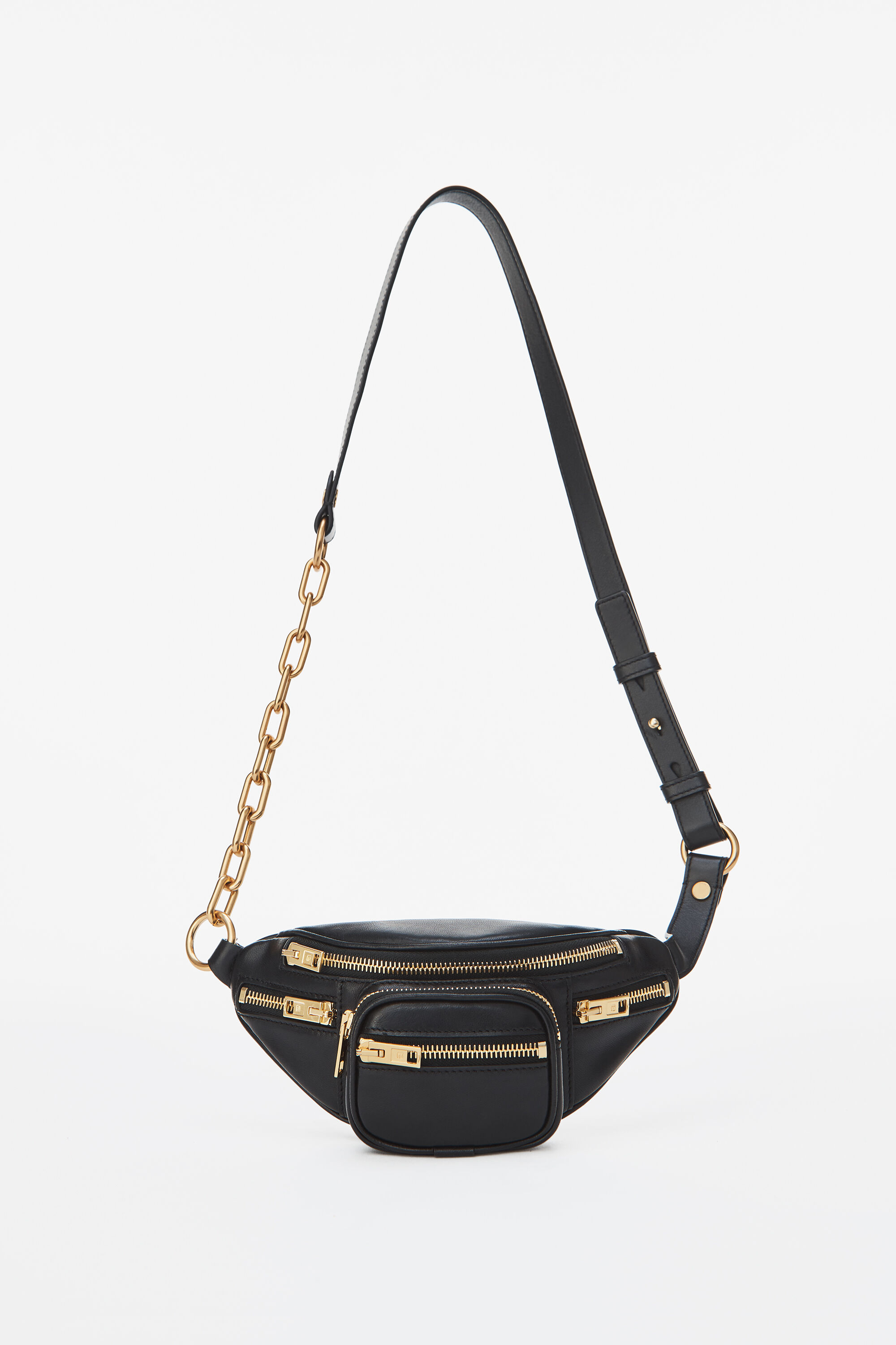 black gold fanny pack
