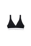 V-Neck Bralette in Ribbed Jersey